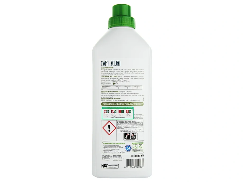 L'ECOLOGICO CAPI SCURI 1 l hypoalergenní prací gel na tmavé prádlo